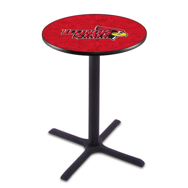 42" Blk Wrinkle Illinois State Pub Table